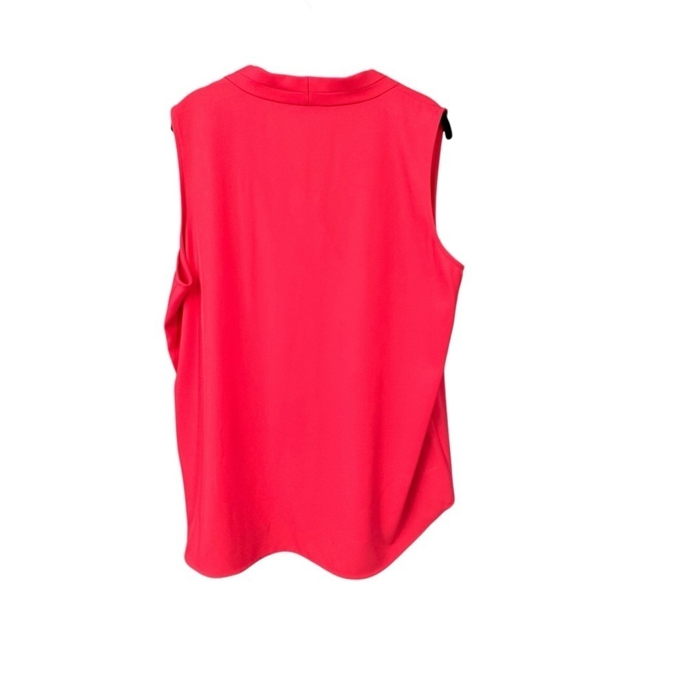 Calvin Klein Women's Dark Pink Sleeveless Blouse - Picture 4 of 8